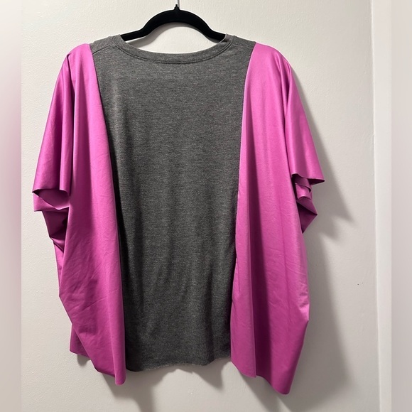 Friends up cycle tee poncho one size fits most raw hem - Picture 4 of 4